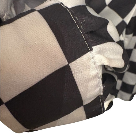 Tatyana Black and White Checkered Button Down Shirt - Picture 4 of 5